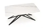 Стол обеденный Halmar ALFREDO 160 (белый мрамор/черный) | изображение 4