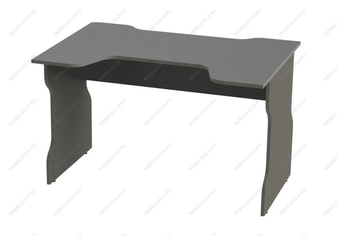 Стол компьютерный Вардиг, 120х75х82 см, антрацит/серебристый