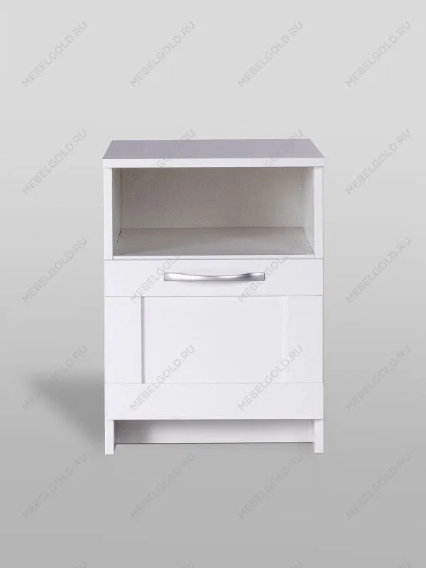 Тумба прикроватная Сириус, 1 ящик, 41х39х53 см, белая | изображение 3