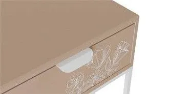 Тумбочка прикроватная Дрим (Пудра/Белый 7097283102)