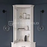 Лобня - Шкаф с витриной Тиффани 1VU вудлайн кремовый