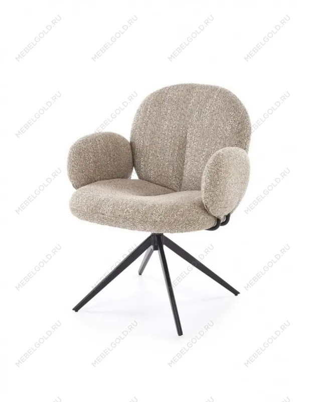 Стул кухонный Halmar K568 поворотный (темно-бежевый/черный)