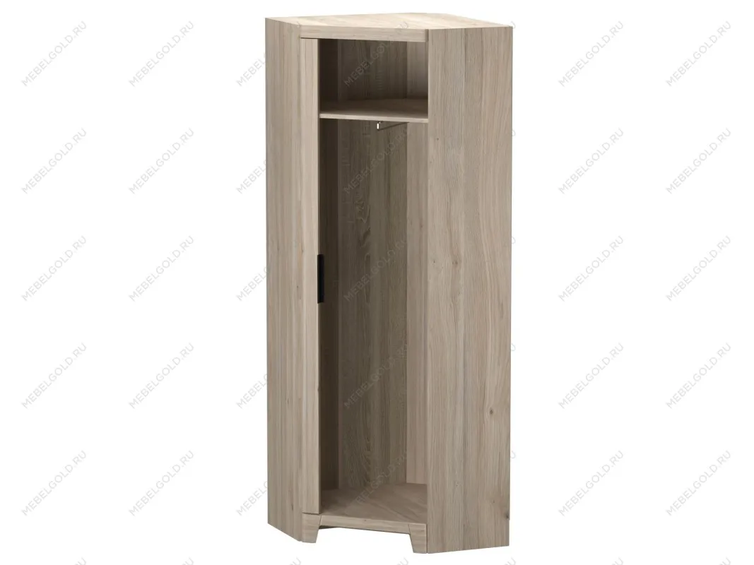 Шкаф для одежды угловой, дверь глухая, Юта (754*754*2100) Дуб Мария | изображение 1