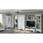 Шкаф верхний с витриной Кентаки NADN1W белый | изображение 2