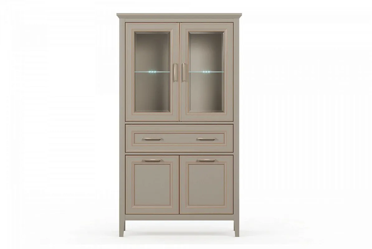 Шкаф-витрина Классик REG2W2D1S/170 с подсветкой