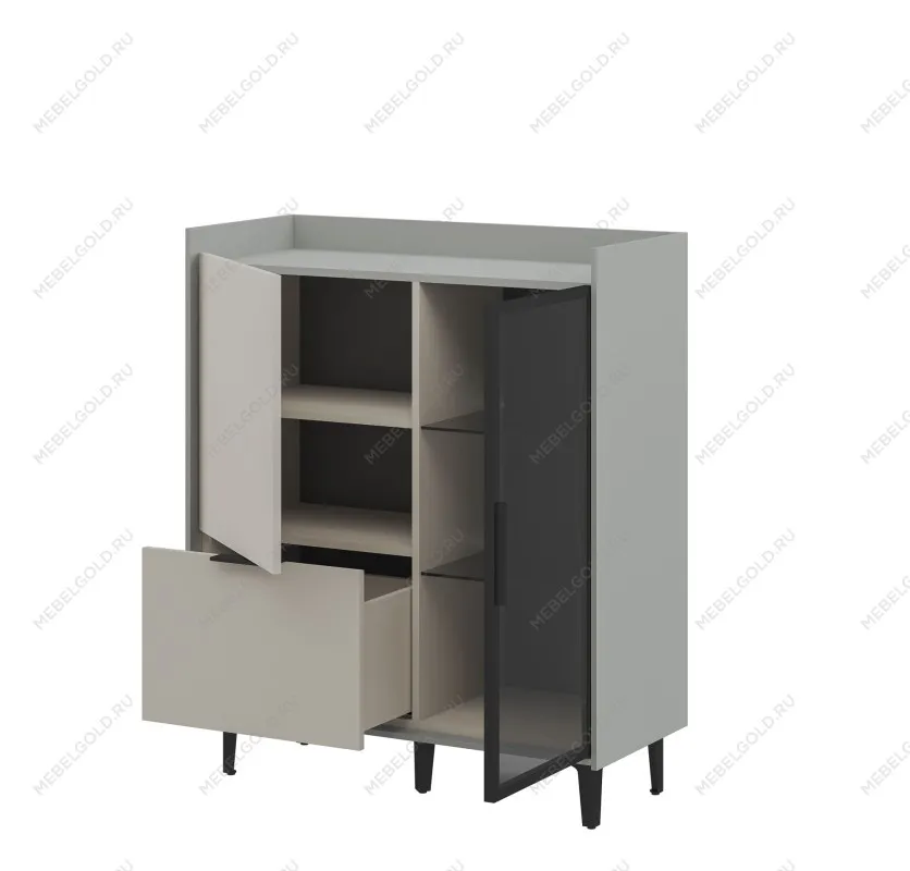 Шкаф комбинированный Модена Персидский жемчуг МН-048-24 | изображение 1