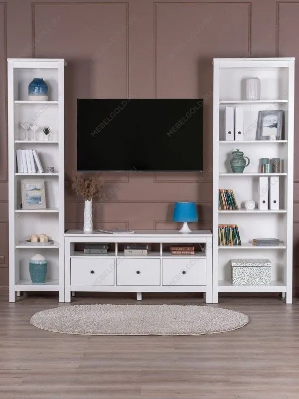 Стеллаж Сага, 70х42х215 см, белый | изображение 4