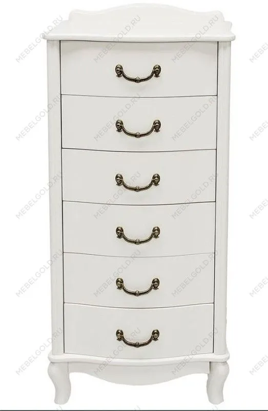 Комод Джульетта узкий 6 ящ. (молочный дуб) | изображение 1