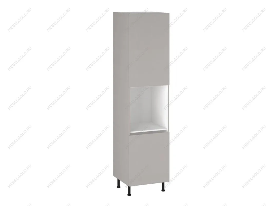 Шкаф-пенал 960 ПГ-60 бока МДФ, Виста (600*586*2456) Экокожа Бежевый, 26489