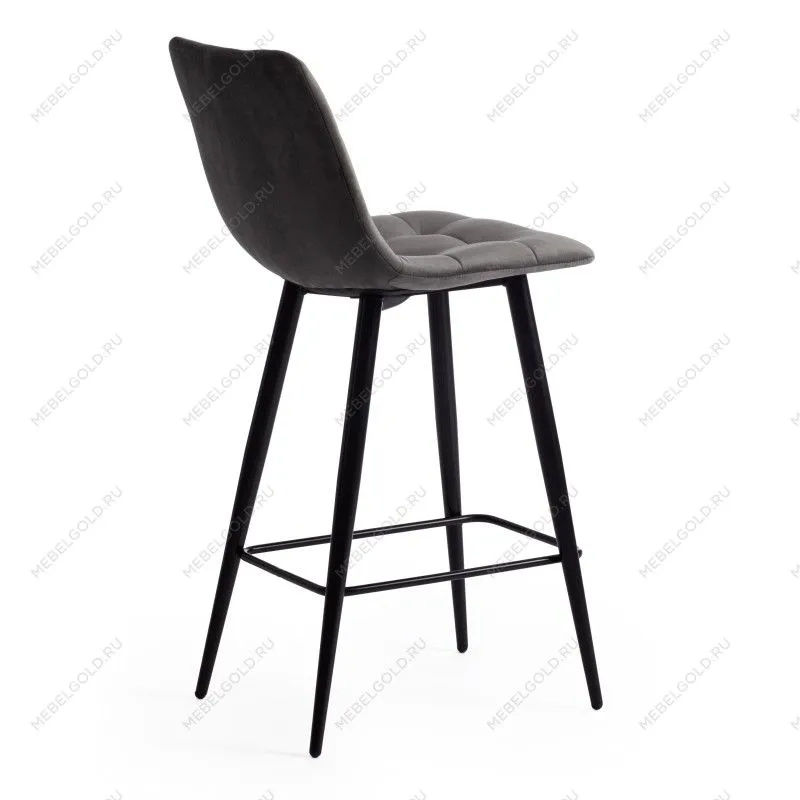 Стул полубарный CHILLY (mod. 7095пб) серый barkhat 26/черный | изображение 2
