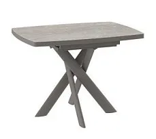 Стол Andres-110 (110/145 х 80 /камень бежевый-HPL/капучино)