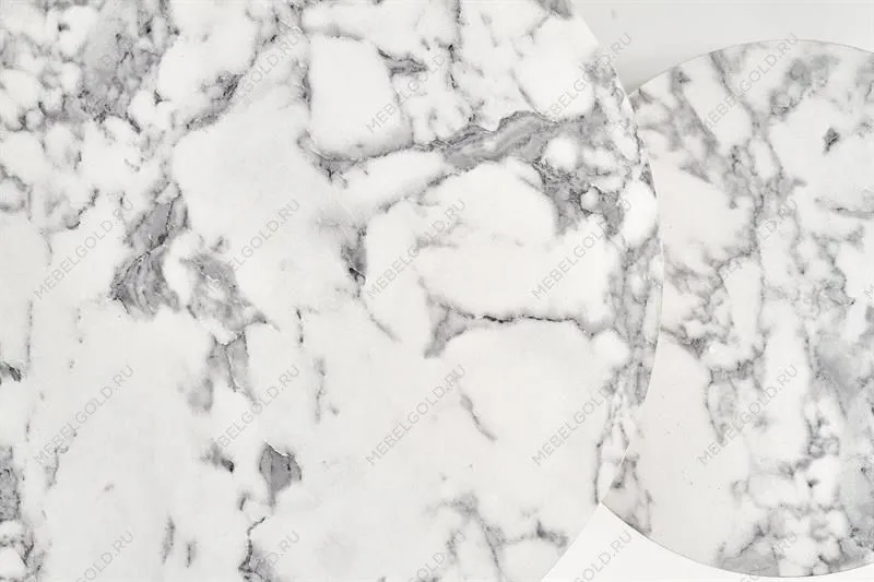 Комплект Halmar PAOLA, 2 стола журнальных (белый мрамор/золотой) | изображение 8