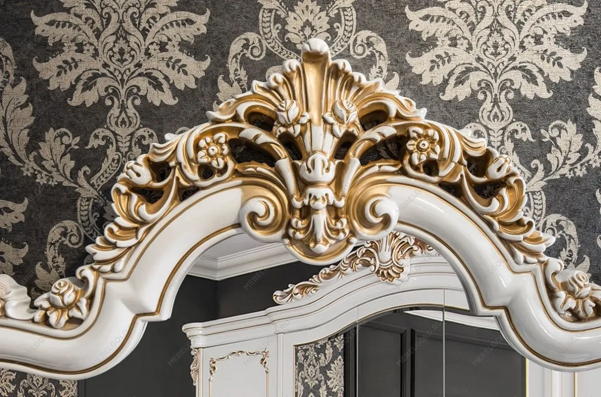 Зеркало Флоренция белый глянец (спальня) | изображение 2