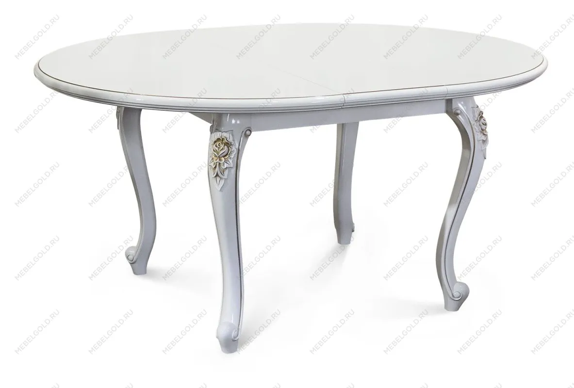 м. Марьина Роща - Стол Натали круглый белый глянец | изображение 1
