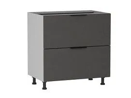Стол с ящиками СЯ-2-80, Ватель (800*523*820) Экокожа Серый, 23323
