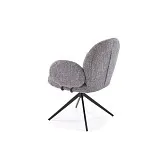 Стул кухонный Halmar K568 поворотный (серый/черный) | изображение 1