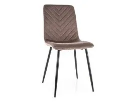 Стул кухонный Signal DAREN Velvet Bluvel 38 (капучино/черный)