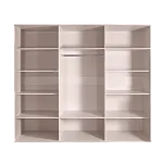 Шкаф 6-ти дв. для платья и белья Диора слоновая кость/серебро ДШ2/6 | изображение 1