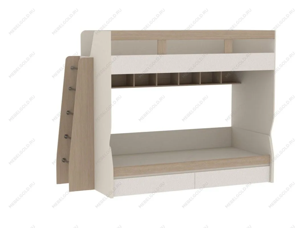 Кровать в сборе лестница прямая 1