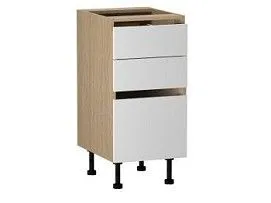 Стол с ящиками СЯ-40, Женева (400*520*870) Дуб Палермо/Белый матовый, 22416
