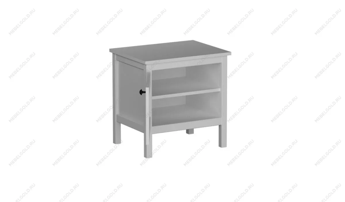 Тумба низкая узкая, Фрея (515*399*520) Белый, 50707 | изображение 1