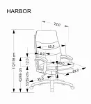 Кресло компьютерное Halmar HARBOR (черный) | изображение 10