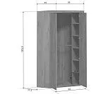 Шкаф Индиана JSZFN2D дуб саттер | изображение 2