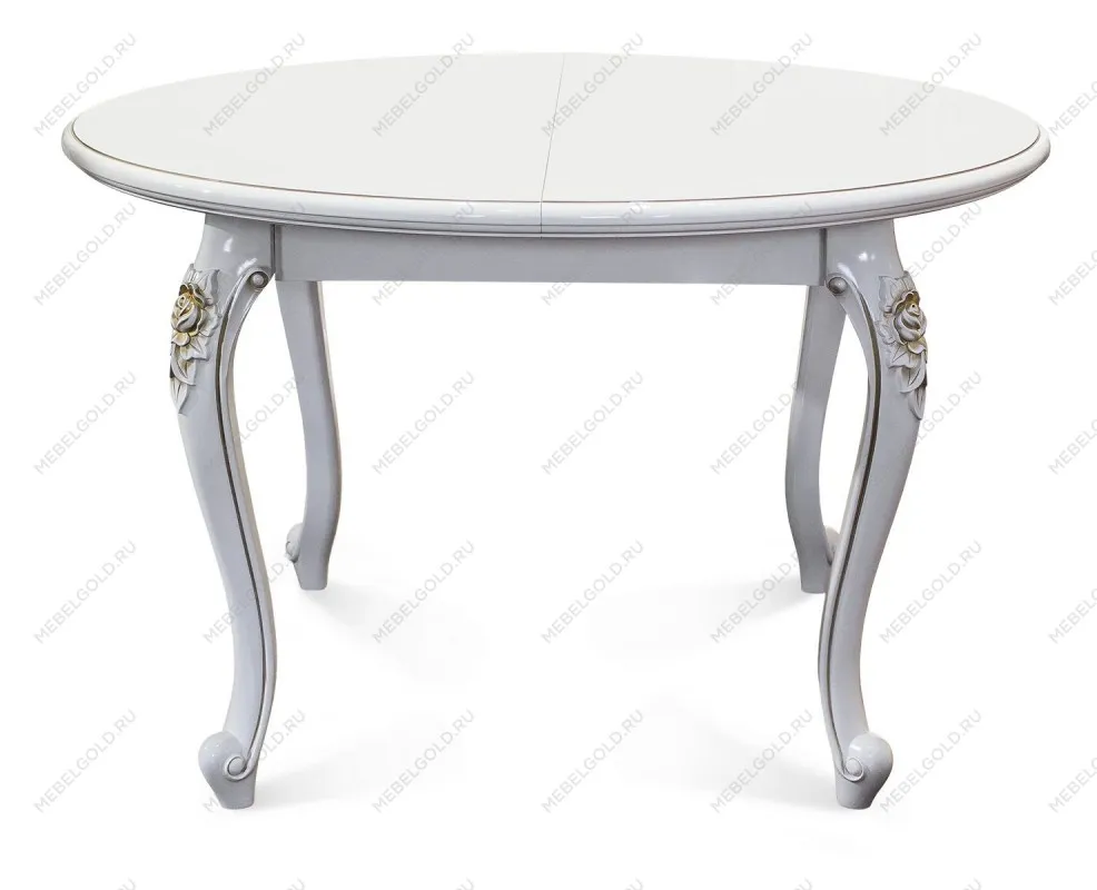 м. Марьина Роща - Стол Натали круглый белый глянец | изображение 2