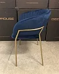 м. Марьина Роща - Стул Пиза темно-синий бархат ножки матовое золото | изображение 5