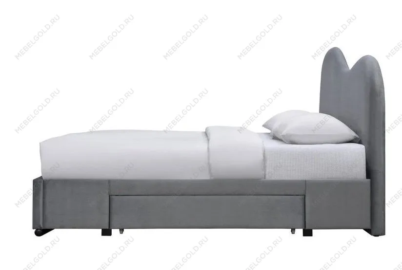 Кровать Halmar AMBER (серый) 160/200 | изображение 1