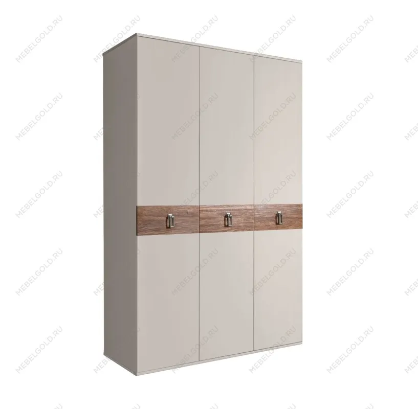 Шкаф 3-х дверный Bogemia Wood Fa (Шелк/Хром) БМШ2/3(Wo)
