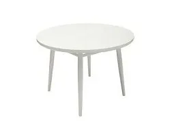 Стол обеденный круглый Spring 110 (Белый)