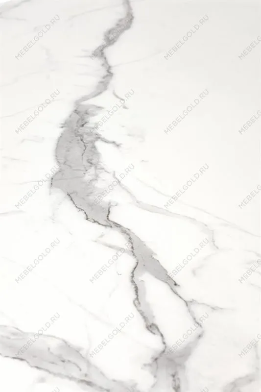 Стол обеденный Halmar DIESEL раскладной (белый мрамор/темно-серый/черный) | изображение 4