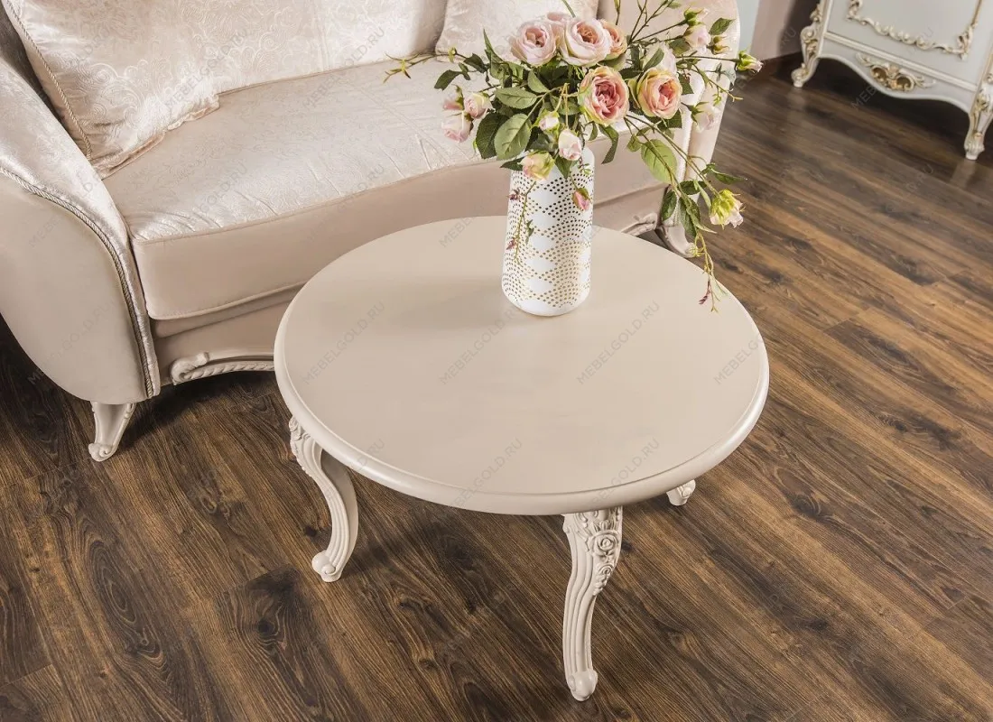 Столик круглый Мокко бежевый | изображение 2