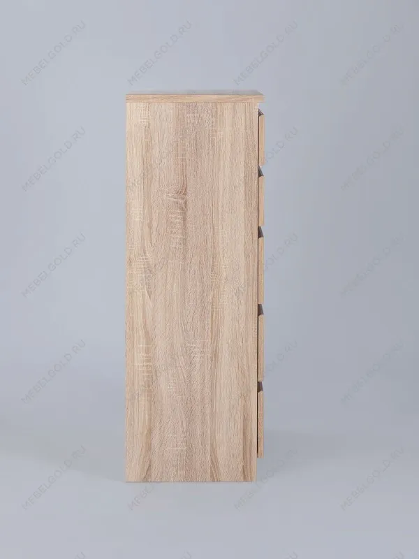 Комод Кастор, 5 ящиков, 65х40х112 см, дуб сонома | изображение 11