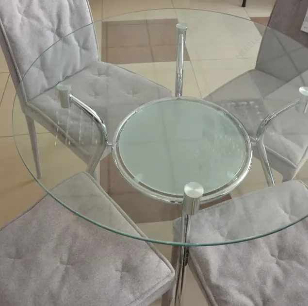 Стол обеденный Signal FINEZJA A 90 (стекло/хром) | изображение 4