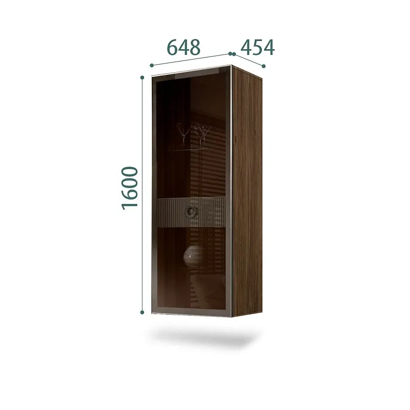 Витрина Bogemia Woodline Fly Fi (Шелк/Хром) БМВ1-1С