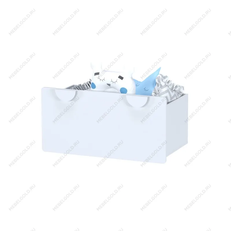 Ящик выкатной Пикси, под скамью 90х48х46, белый (робкий подснежник)