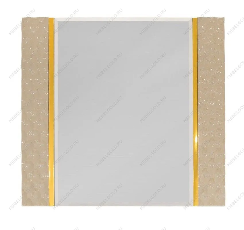 Зеркало Лара ППУ бежевый глянец | изображение 1