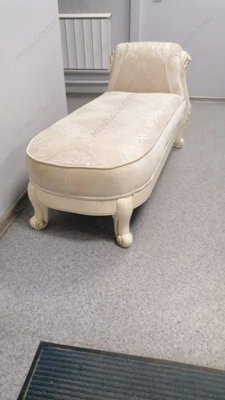 Оттоманка Джоконда с одним подлокотниками крем глянец | изображение 1