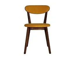 Стул RONDO мягкая спинка (Кофе глейс - 49 Букле Желтый)