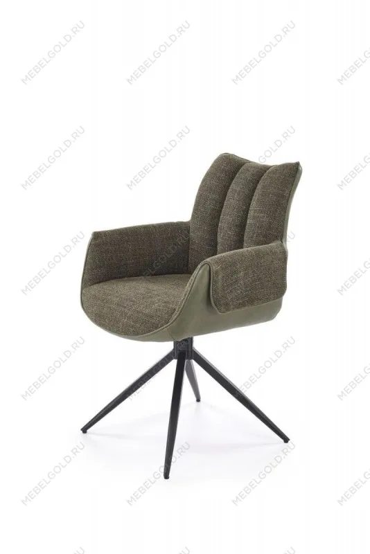 Стул кухонный Halmar K579 поворотный (зеленый/черный)