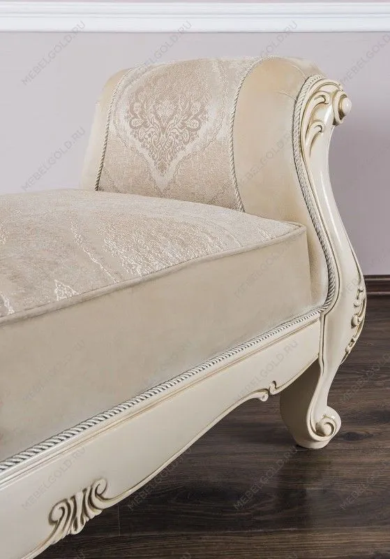 Оттоманка Джоконда с двумя подлокотниками крем глянец | изображение 5