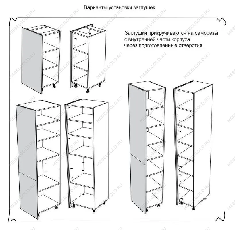ЗП заглушка пенала(1586), Дублин (1586*16*570) Дуб галифакс белый, 21507 | изображение 2
