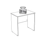 Стол письменный Кастор, 80х50х75 см, белый | изображение 11