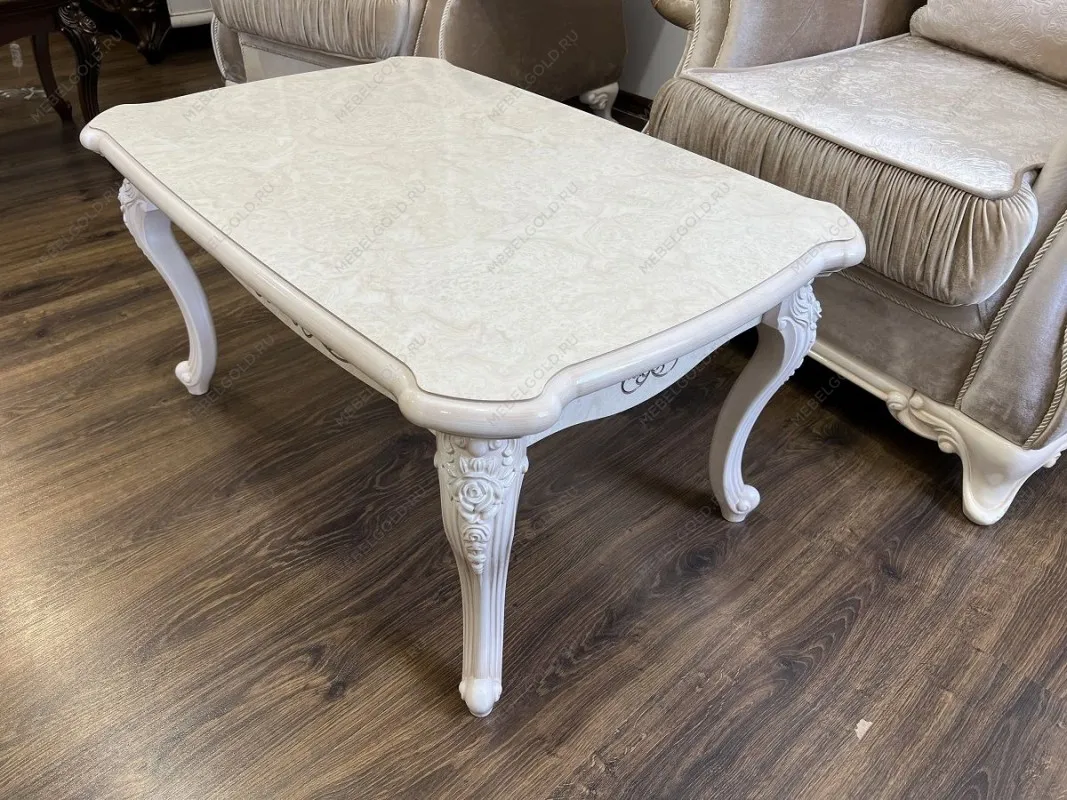 БРОНЬ! м. Марьина Роща - Столик прямоугольный Патрисия крем корень глянец | изображение 1