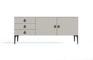 Тумба Стелла светло серый камень