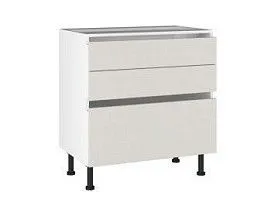 Стол с ящиками СЯ-80, Виста (800*523*870) Экокожа Белый, 26221