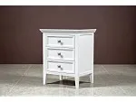 Тумба прикроватная 3 ящика Manhattan (Белый) | изображение 3