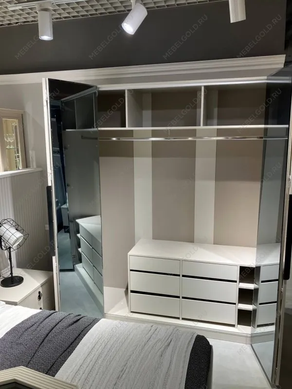 Шкаф Стелла 4-дверный светло серый камень | изображение 8